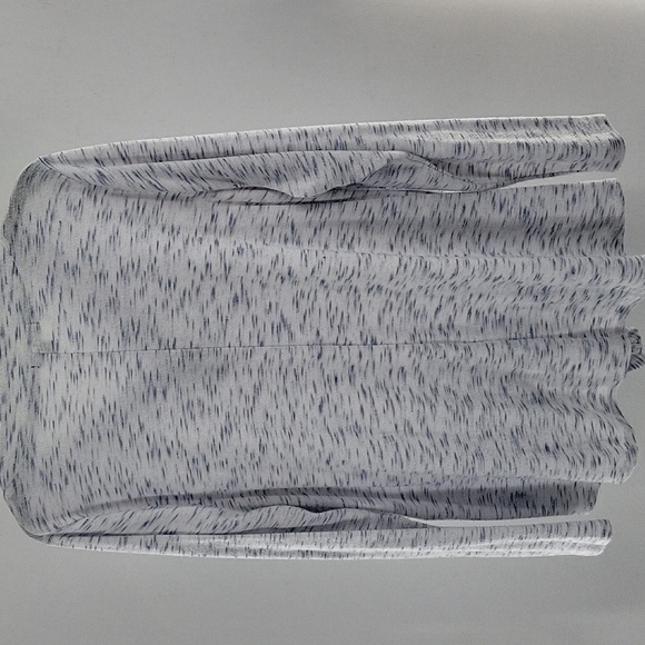 Lane Bryant Blue and White Long Sleeve Knit Top - Picture 6 of 11